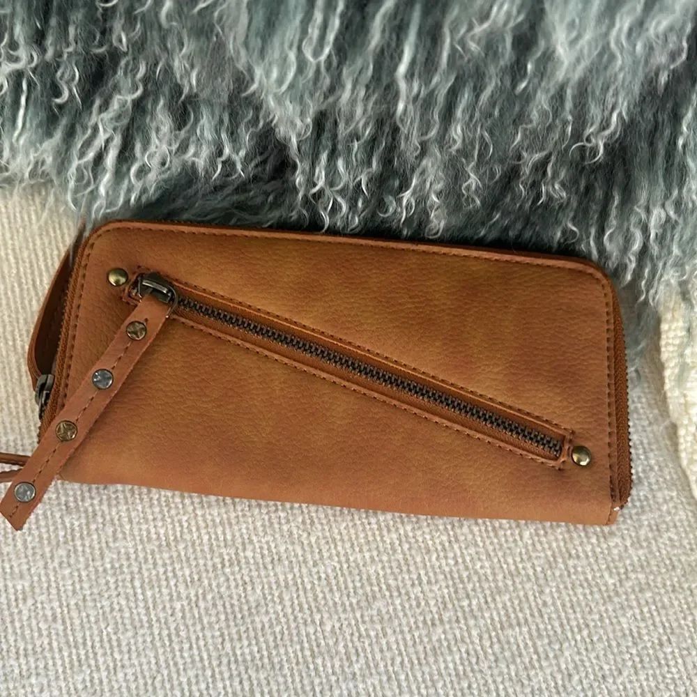 Free People Vegan Leather Wallet Wristlet